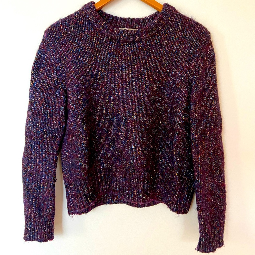 Madewell Knit multicolor and metallic sweater